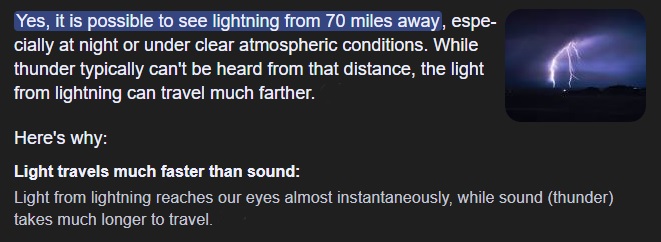 UFO sighting over Selby, research into lightning strikes.